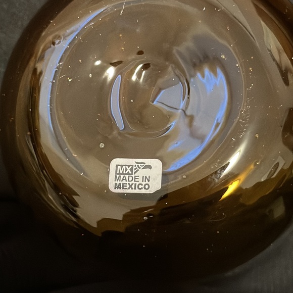 Two Mexican Hand-blown Recycled Tumblers Glasses - Picture 5 of 10